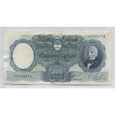 ARGENTINA COL. 522a BILLETE DE $ 500 PICK 278b